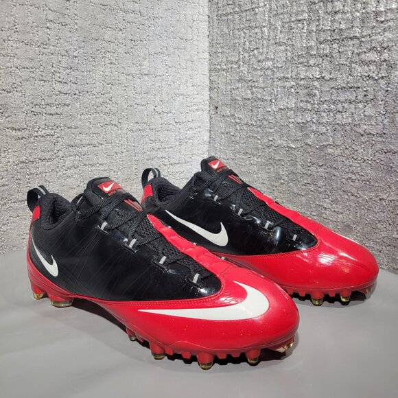 Nike ZM Zoom Vapor Carbon Fly Wire TD Men's Size 15 US Red Black Football Cleats - Picture 1 of 11